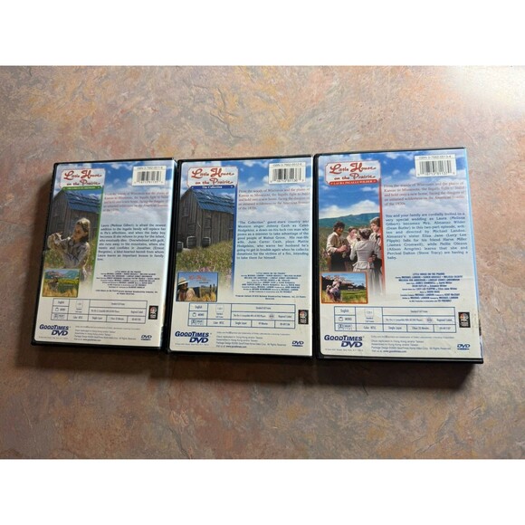 Lot of 3- Little House On The Prairie Laura Ingalls Wilder DVDs - Picture 2 of 2